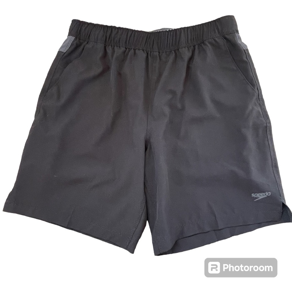 Speedo Men's Swim Trunks 7778211 Tech Volley Board Shorts Black size s
